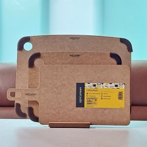에피큐리언 도마 4종세트 실리콘그립(중 대)+핸디(중)+도마거치대 미국산