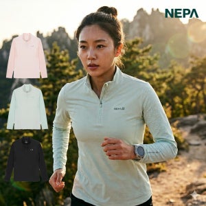 네파 여름 여성 마운틴 컬러블록 냉감 긴팔 등산티셔츠 7K45405