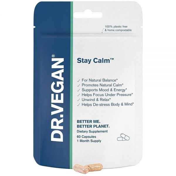 DR DR. Stay Calm 아쉬와간다 마그네슘 L테아닌 로디올라 오미자 동충하초가 함유 <b>불안</b> 60가지