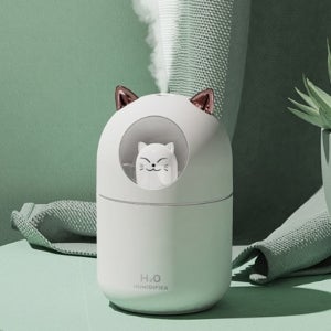 미니 USB 원룸 아이방 고양이 가습기 탁상용 무드등 가습기물