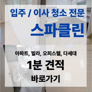 문정동 서울 입주 청소 이사후청소 전문 업체