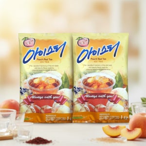 대호 복숭아 아이스티 1kg 12봉 가루 분말 대용량 업소용 파우더 음료
