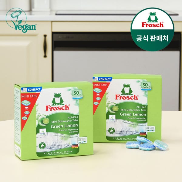 프로쉬 친환경 식기세척기세제 그린레몬 미니 9g