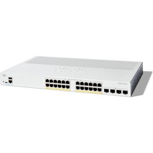 CISCO Catalyst 1300 24port PoE 4x10G SFP+ C1300-24P-4X 24포트 스위칭허브 4SFP+ CBS350-24P-4X후속