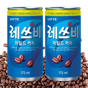레쓰비 마일드 업소용 175ml 90캔 캔커피 편의점 커피 미니캔 음료수