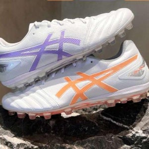 아식스 축구화 DS LIGHT AG 캥거루 가죽 크리스탈 밑창 인조 잔디