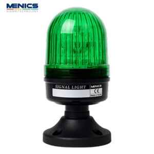 메닉스 전구 반사경 LED 표시등 점멸 점등 부저 녹색 66파이 경제형 MS66LTG-B02-G