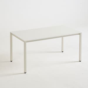 필웰 E0자재 스틸프레임 심플 학생 책상 테이블 1600x600mm, 화이트 DK9960