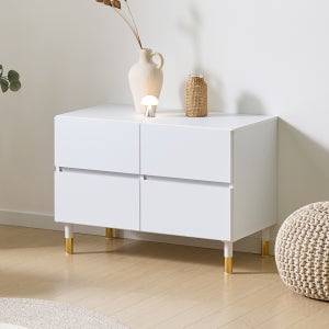 롤스 800 2단 슬림 틈새 미니 서랍장