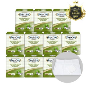 굿케어 안심 깔개매트 위생매트 고급형 10팩(100P) 국내제조