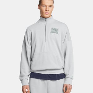 [언더아머 본사]남성 UA 아이콘 헤비웨이트 테리 오버사이즈 집1386550-011