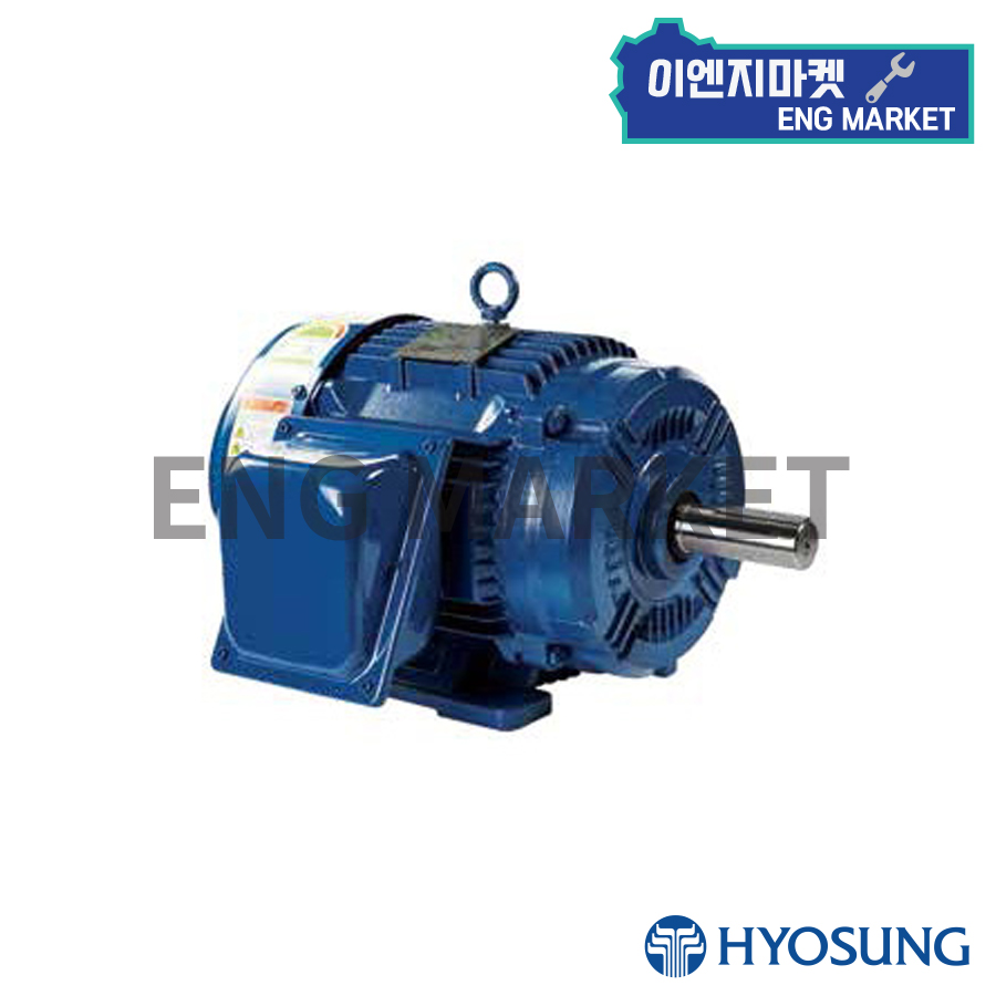 효성모터 30Kw(40HP) 40마력 6P 삼상 380V 60Hz 프리미엄효율 전폐형모터