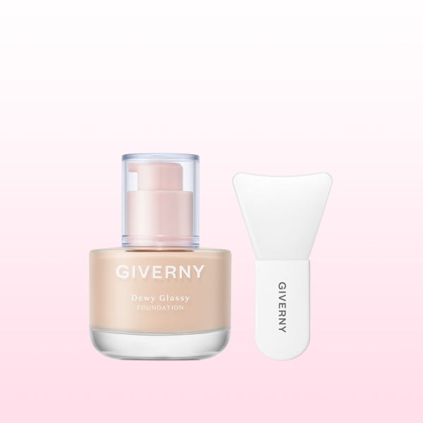[실리콘 브러쉬 증정]지베르니 듀이 글래시 파운데이션 30ml (SPF38, PA++)