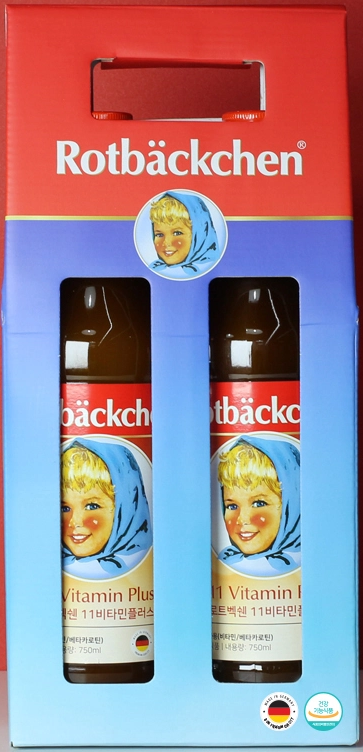 로트벡쉔 <b>11 비타민 플러스 750ml</b> x 2병 세트 마시는 독일 액상 멀티비타민 220년 전통의 독일 대표 건강기능식품 온 가족을 위한 패밀리 레시피