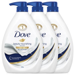 도브 바디워시 뷰티너리싱, 1L, 3개