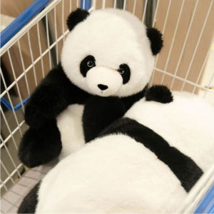 푸바오 실사 인형 귀여운 리얼 팬다 팬더 인형