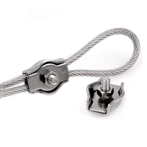 와이어 클램프 케이블 스텐 클립 SUS304 고정 터미널 슬리브 싱글 M8