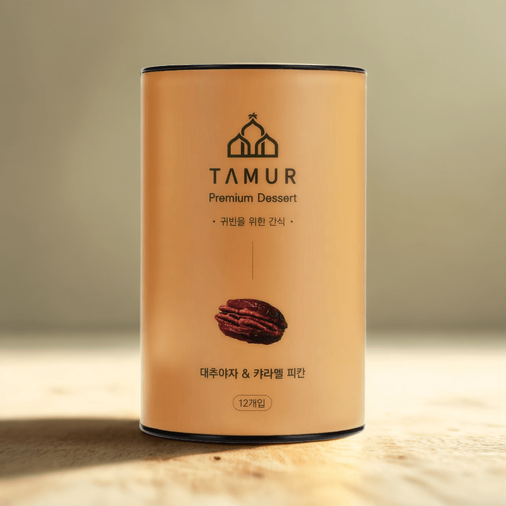 타무르 데이츠 카라멜피칸 154g 12개입 1개 데일리 에너지바 와인안주 대추야자 수제디저트 달달한