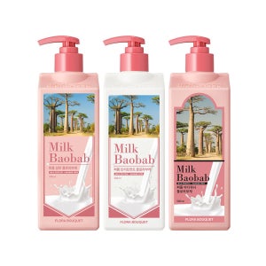 밀크바오밥 퍼퓸 샴푸+트리트먼트+바디워시 플로라부케, 500ml, 3개