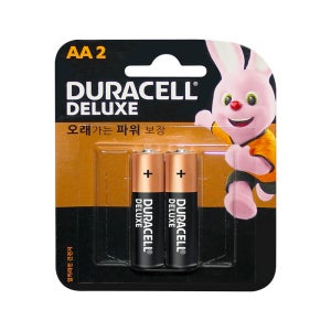 AA건전지 듀라셀 알카라인 디럭스 AA 건전지 2개입, 1개
