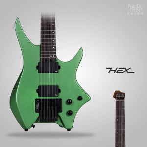 헥스 N500 MEG 헤드리스 일렉기타 입문용 연습용 고급구성품세트