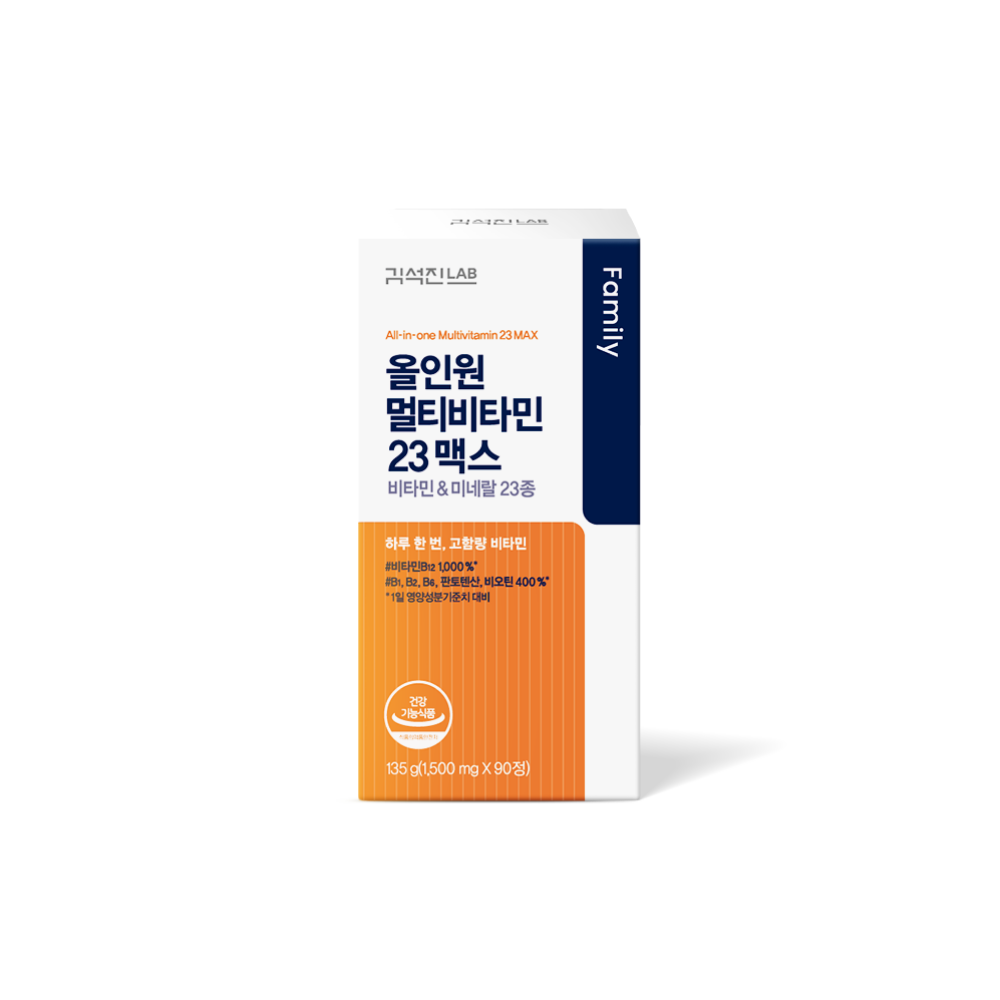 <b>김석진랩</b> 올인원 멀티비타민 23 맥스 90정, 1개
