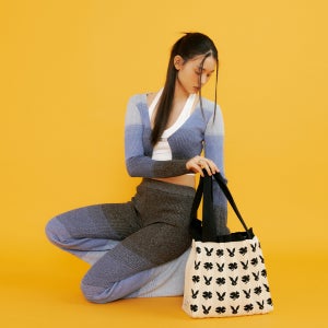 [플리츠마마] [래빗 에디션]투웨이쇼퍼백 래빗도트