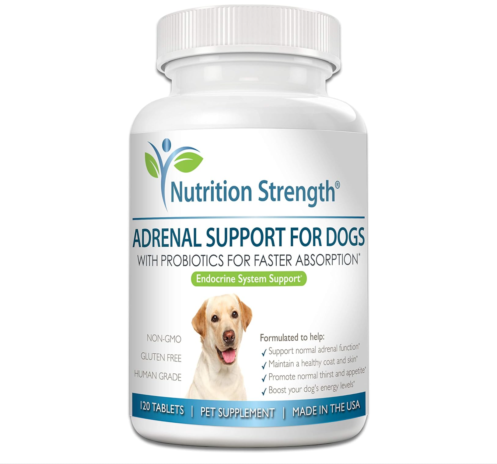 Nutrition Strength 반려견 강아지 개 <b>부신</b> 지원 쿠싱병 털갈이 120정