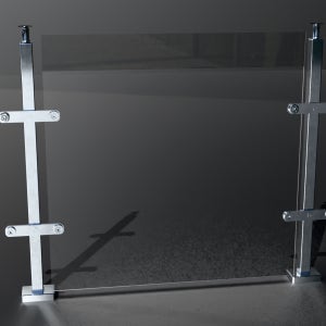 접합유리난간대 + 유리 1180x1100mm 세트