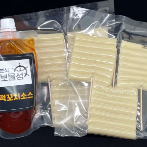 방학간식 분식보물섬 떡꼬치 맛보기세트(소스200g+떡2팩)