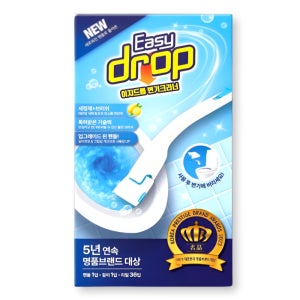 변기 크리너 핸들 1개 리필 36개입 이지드롭 이지드랍