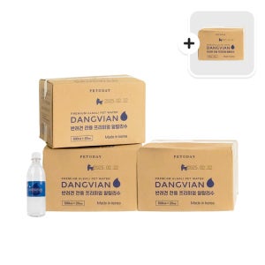 펫투데이 댕비앙 강아지 생수 음료 프리미엄 알칼리수 500ml 20병 3+1