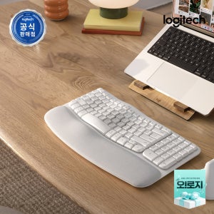 로지텍코리아 WAVE KEYS FOR MAC 맥용 인체공학 무선 키보드