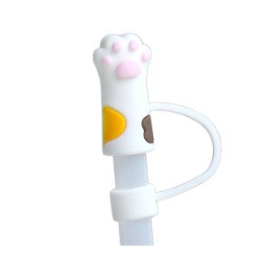 스탠리 텀블러 호환 빨대마개 10mm 빨대 꾸미기 뚜껑 캡 실리콘 커버 냥이젤리
