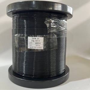 국산 코팅와이어 로프 2mm PA 나일론 500M 자체생산 농자재 하우스용 과수원 스마트팜