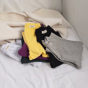 미미언니 26 봄 바지 이지 와이드팬츠 코튼 면 유아 아동 여아 남아 아기 바지 등원룩