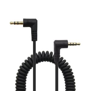 스테레오 AUX 4극 3.5mm to 3극 3.5mm 변환젠더 스프링케이블