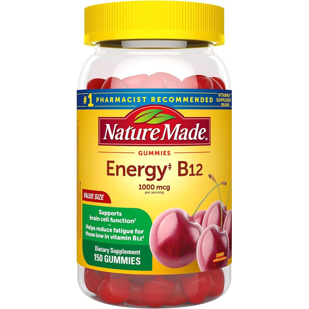 네이처메이드 <b>구미</b> <b>에너지 B12</b> <b>1000mcg</b> <b>구미</b>젤리 150개 체리맛