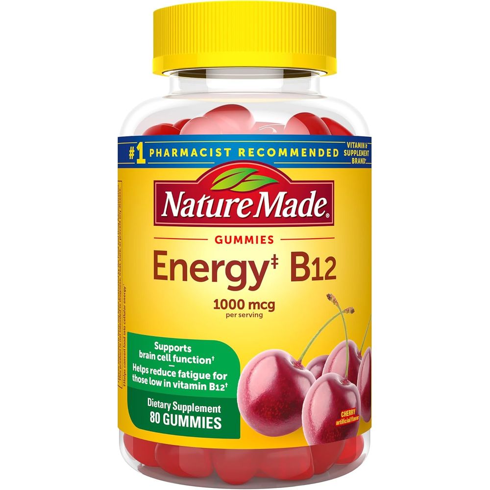 네이처메이드 <b>구미</b> <b>에너지 B12</b> <b>1000mcg</b> <b>구미</b>젤리 80개 체리맛
