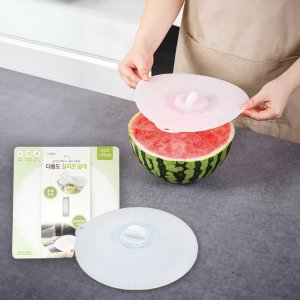 다용도 실리콘 덮개 19cm 실리콘랩 그릇 밀폐 밀봉 뚜껑 5세트
