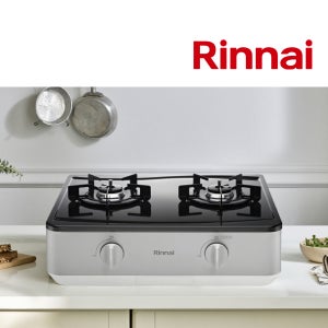 전국설치 린나이 2구 스탠드형 일반 레인지 자동불꽃차단 센서 가스렌지 LNG도시가스, 매트 그레이