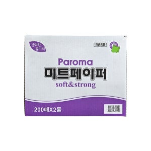 파로마 미트페이퍼 36X40 흰색 1박스 2롤 빨아쓰는행주 해동지 수분 핏물제거