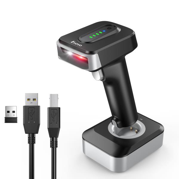 Eyoyo 블루투스 2D 바코드 스캐너 EY-029, 자동 무선 QR 리더기, 창고 도서관, 정밀 데이터 매트릭스