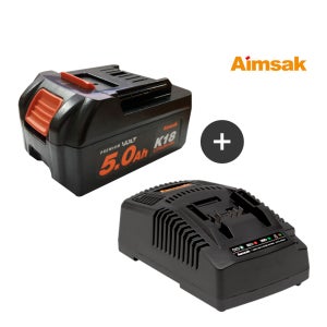 아임삭 충전기배터리 세트 ALC-4640M + B50L18EF 18V 20V 5.0Ah 리튬이온 공구배터리세트