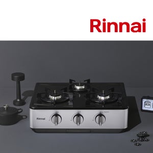 전국설치 3구 가스렌지 불꽃자동조절센서 전면배터리AA 가스레인지 러스틱 실버 LNG