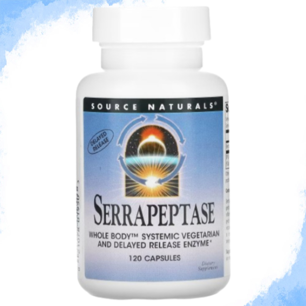소스내추럴스 세라펩타제 효소 세라펩타아제 Serrapeptase 비건 120캡슐