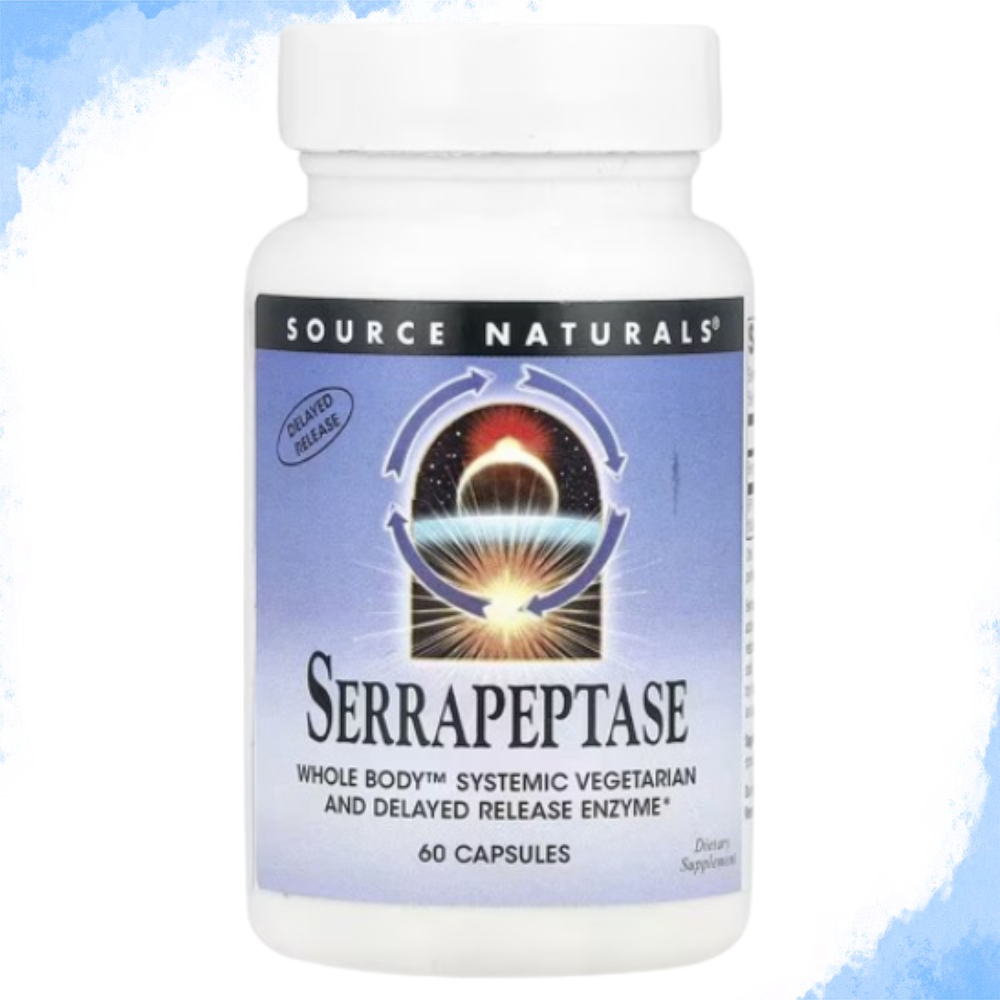 소스내추럴스 세라펩타아제 효소 세라펩타제 Serrapeptase 비건 60캡슐