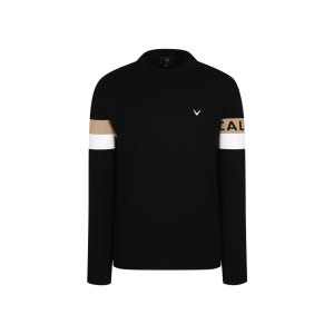 [남성] 캘러웨이 가을 소매배색 풀오버 (블랙)