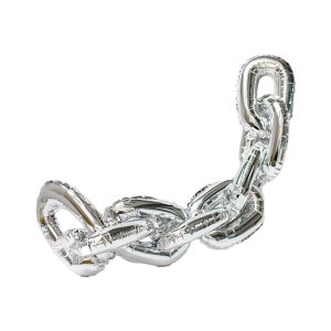 DIY 체인 은박풍선 실버 대형