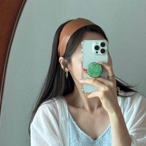 와이드 가죽 레자 넓은 헤어밴드 편안한 머리띠